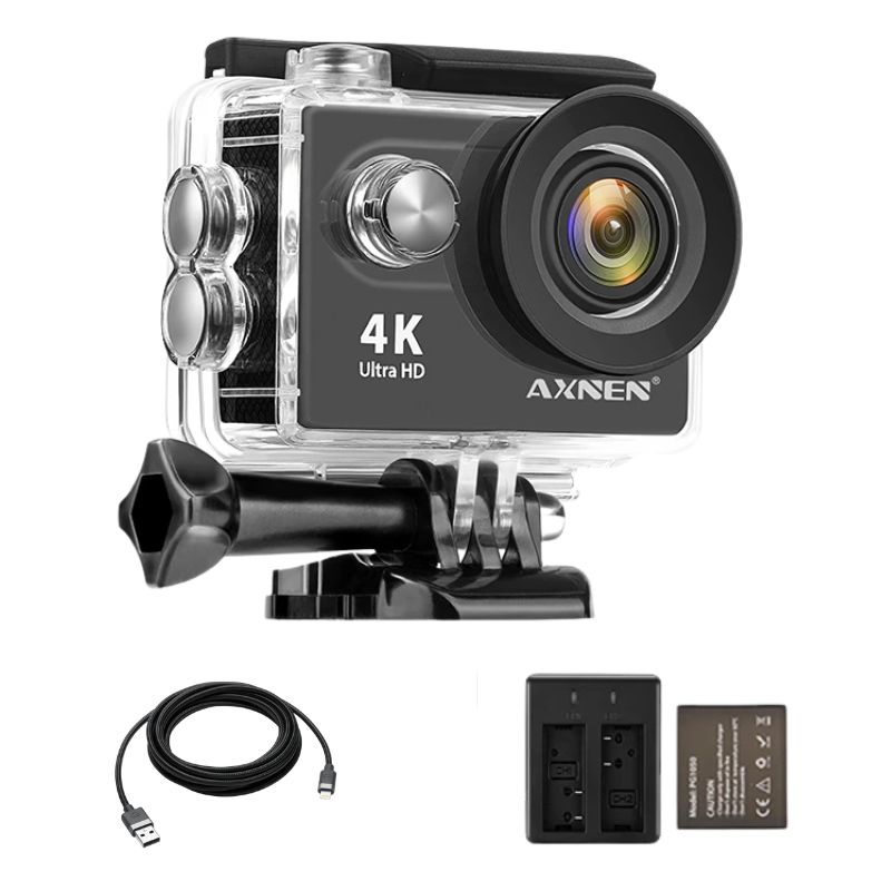 Câmera de Ação Profissional Portátil 4K Ultra HD 60FPS - Estilo Go Pro - MCA GLOBAL STORE - Todos os direitos reservados