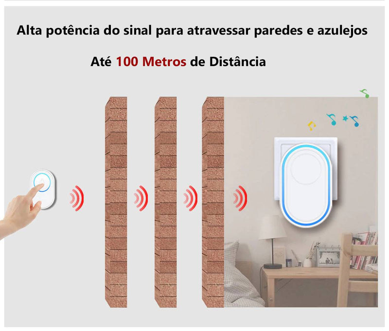 Campainha Sem Fio Inteligente/SoundCampain - MCA GLOBAL STORE - Todos os direitos reservados