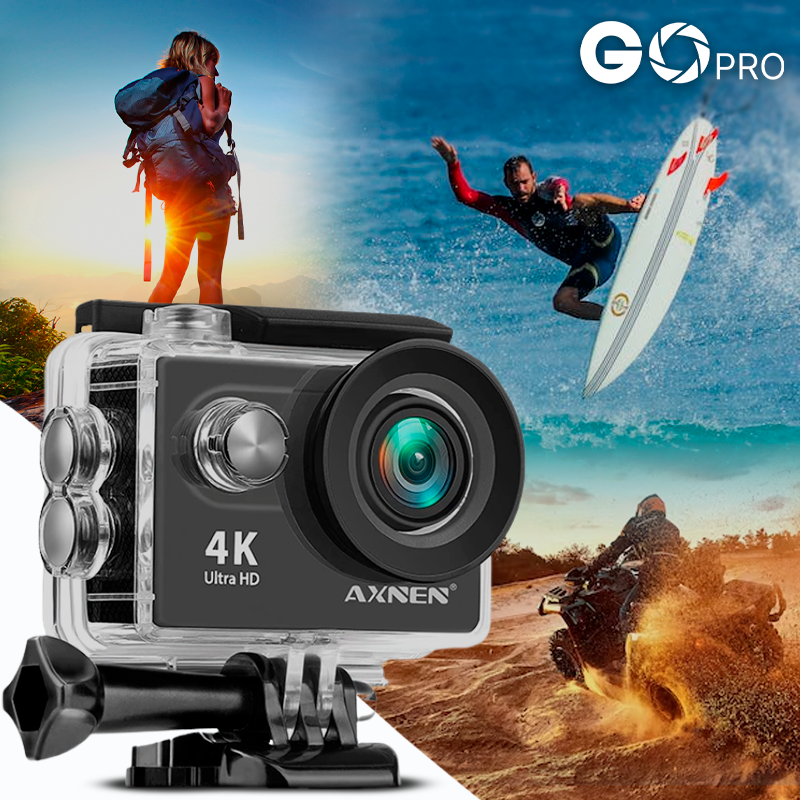 Câmera de Ação Profissional Portátil 4K Ultra HD 60FPS - Estilo Go Pro - MCA GLOBAL STORE - Todos os direitos reservados