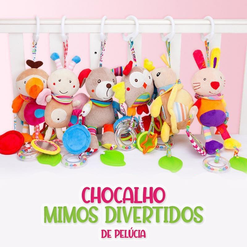 Chocalho Mimos Divertidos de Pelúcia - MCA GLOBAL STORE - Todos os direitos reservados